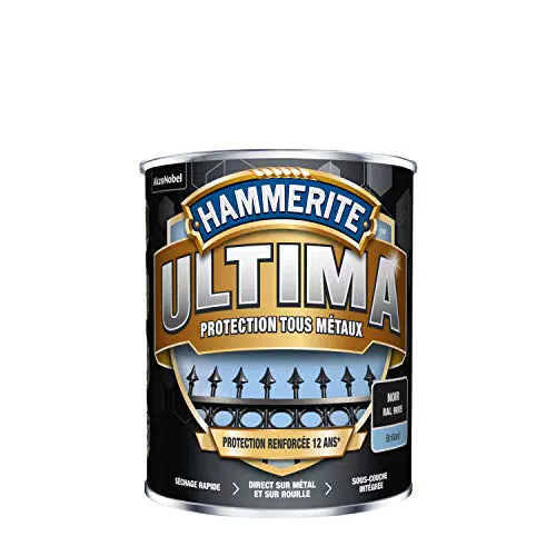 Hammerite Ultima - Peinture Acrylique Tous Métaux - 3 en 1 : Antirouille