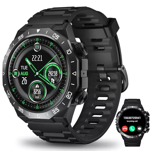 Montre Connectée Bluetooth avec Écran Tactile HD, 112 Modes Sportifs, IP68