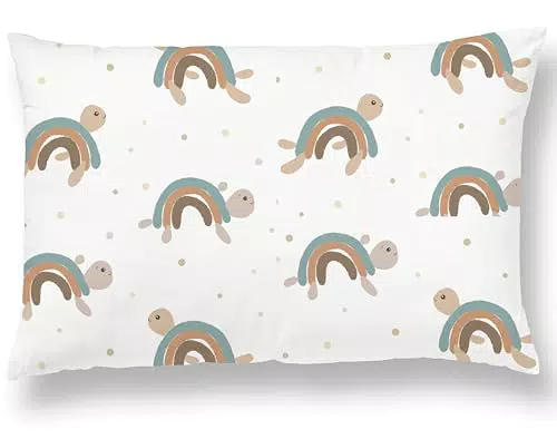 Oreiller Enfant avec Taie 33X45 Cm en Coton Oeko-tex - Coussin Bebe pour Siestes Ecole Maternelle Et Voyages - Lavable en Machine - Oreiller Enfant 1-3 Ans - Coussin Lecture Enfant Chambre Fille