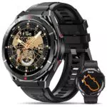 OUKITEL Montre Connectée GPS AMOLED 1,43, 14 Jours d'Autonomie, 150 Modes Sportifs