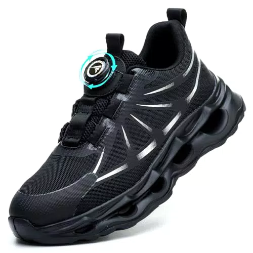 RASEARY Chaussures de Sécurité Légères pour Hommes et Femmes avec Embout en Acier