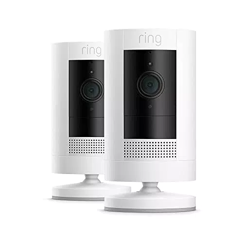 Ring Caméra Extérieure sans fil, Caméra de surveillance wifi HD sur batteries