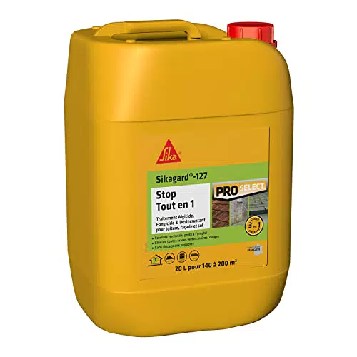 SIKA Sikagard 127 Traitement Algicide et Fongicide pour Toitures et Façades
