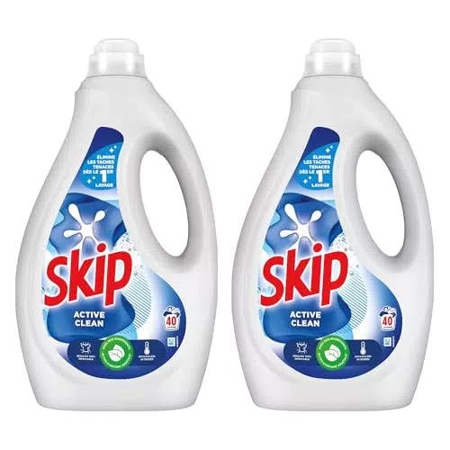 Skip Lessive Liquide Active Clean - Propreté Impeccable et Fraîcheur Durable