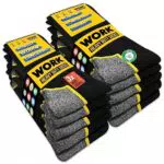 SOXCO Chaussettes de Travail pour Homme - Lot de Chaussettes Confortables