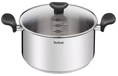 Tefal Poêle inox 24 cm, Garantie 10 ans, Acier inoxydable, Induction