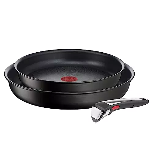 Tefal Duetto A705S636 - Batterie de cuisine induction en acier inoxydable 18/10