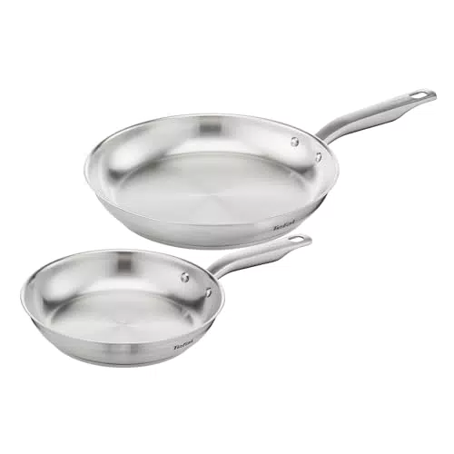 Tefal Poêles Induction en Acier Inoxydable, Garantie 10 ans, E492S225
