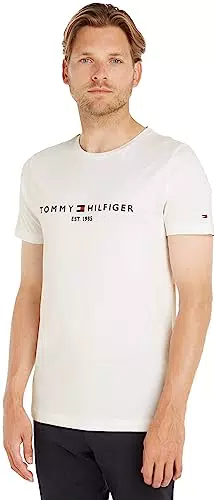 Tommy Hilfiger T-Shirt Homme Manches Courtes Core Tommy Logo Encolure Ronde