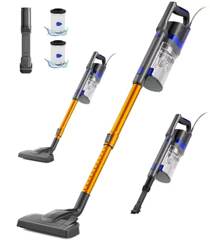 VACTechPro 32KPa/680W/6M Aspirateur, Aspirateur Balai avec Dépoussiéreur 800ML