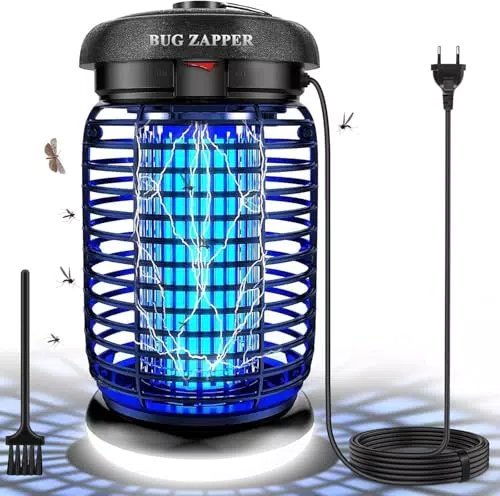 WUEAO Lampe Anti-Moustiques LED 15W UV Électrique IPX4 pour Intérieur et Extérieur