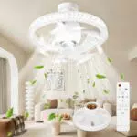 YOOHBERRYS Ventilateur de Plafond Silencieux avec Lumière et Télécommande