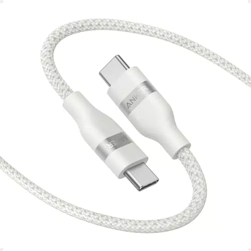 Anker Câble USB-C 240W Tressé Upcyclé Chargeur Rapide pour iPhone et MacBook