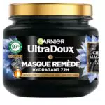 Garnier Ultra Doux - Masque Hydratant au Charbon Magnétique et Fleur de Nigelle