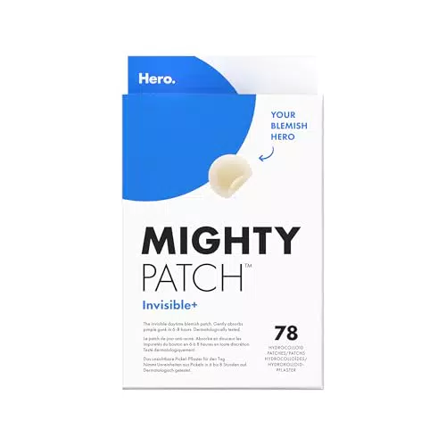 Hero Mighty Patch Invisible+ : Patch hydrocolloïdes anti-acné pour un teint parfait