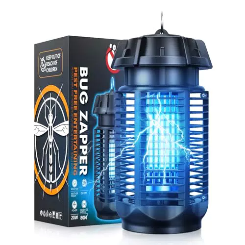 Lampe Anti Moustique UV Électrique 2 en 1 pour Camping Intérieur et Extérieur