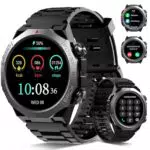 Montre Connectée Militaire Homme avec Bluetooth, 1.39 HD, Étanche IP68