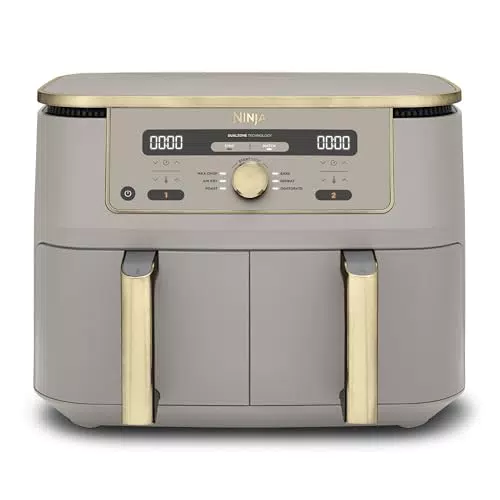 Ninja Friteuse verticale sans huile Double Stack avec 2 tiroirs et 6 fonctions de cuisson