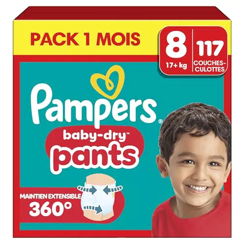 Pampers Baby-Dry Pants - Maintien 360° Contre Les Fuites pour un Ajustement Optimal