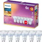 Philips Lighting ampoule LED Spot GU10 50W Transparent Compatible Variateur