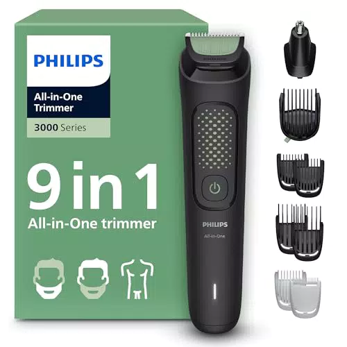 Philips Tondeuse Multigroom MG3946/15 - Barbe, Cheveux et Corps avec 12 Hauteurs