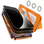 QHOHQ Verre Trempé Anti-Espion pour iPhone 17 Pro Max avec Protection Caméra