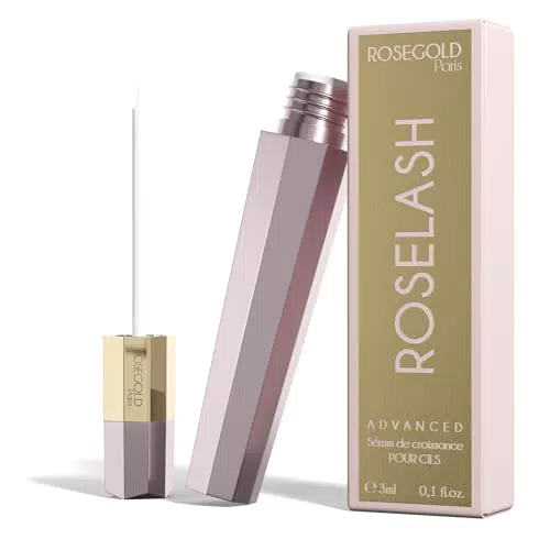 ROSEGOLD Sérum de Croissance des Cils - 95% Naturel, Vegan et Fabriqué en France