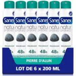 Sanex Déodorant Spray Natur Protect Pierre d’Alun - Efficacité 48h sans alcool