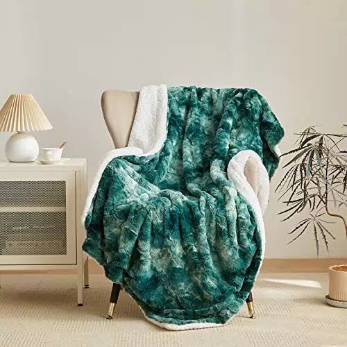 Wajade Couverture Plaid Polaire Ultra Douce en Faux Fourrure Haute Qualité