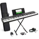 Alesis Piano numérique 88 touches avec haut-parleurs, MIDI USB et accessoires