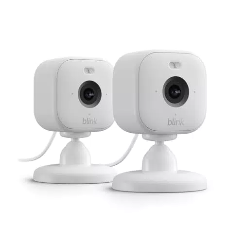 Blink Mini 2 - Caméra de surveillance connectée avec vidéo nocturne HD et audio bidirectionnel