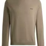 BOSS Pull Momentum-X CN en Tissu Dry-Flex à Col Rond avec Logos