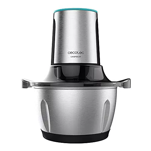 Cecotec Hachoir Électrique TitanGlass 1000 - Multifonction 400 W, Lames en Titane