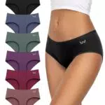 Culotte Femme Coton Doux Taille Moyenne en Lot – Confort et Élégance