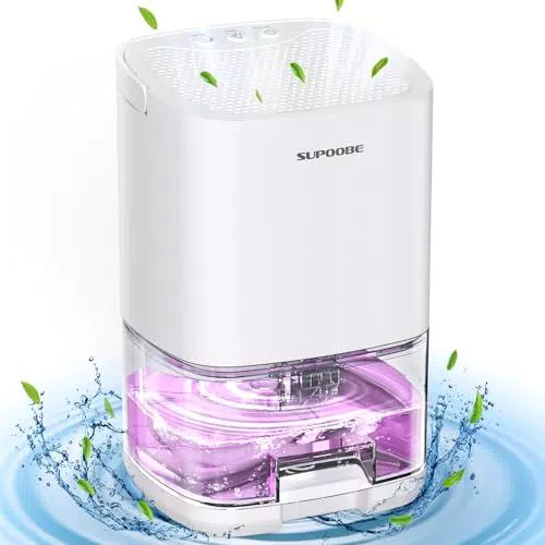 Déshumidificateur d’air électrique portable silencieux avec arrêt automatique LED