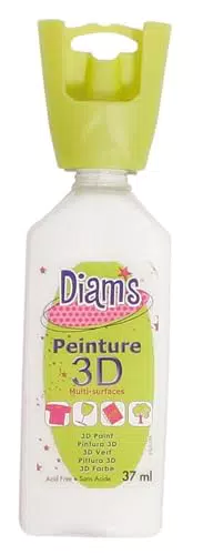 DIAM'S Peinture 3D Tous Supports - Peinture multifonctionnelle pour créatifs