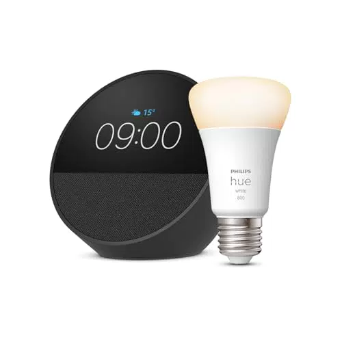 Philips Hue White ampoule connectée LED E27 avec Echo Spot et Alexa