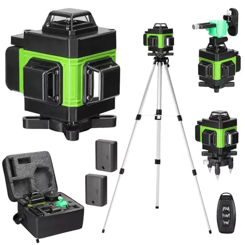 Geevorks Niveau Laser 4D 16 Lignes ±3° Niveau Automatique