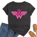 hohololo Tee-Shirt Octobre Rose Femme pour la Sensibilisation au Cancer du Sein