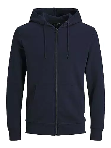 JACK & JONES Homme Jjebasic Zip Hood Noos Cardigan Sweater
