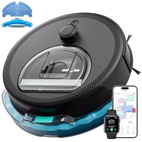 Lefant M330 Pro Robot Aspirateur Laveur 3 en 1, Aspirateur Robot 5000Pa d'Aspiration