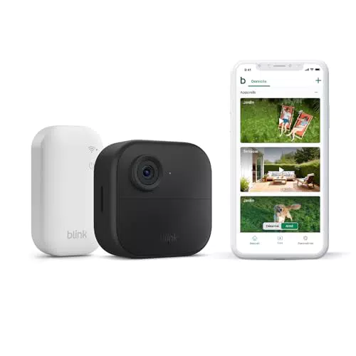 Blink Caméra de surveillance extérieure HD sans fil avec détection de mouvement