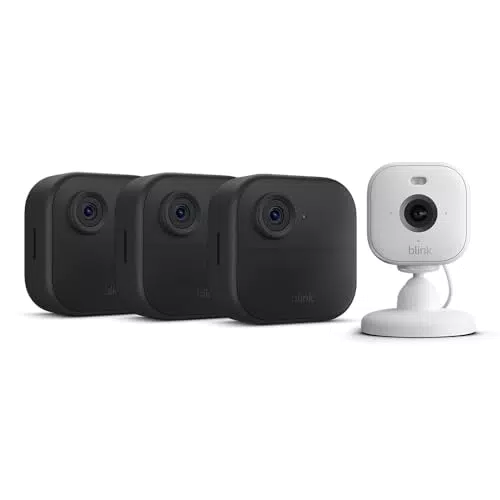Nouvelle caméra Blink : caméra de surveillance connectée HD sans fil + Blink Mini 2