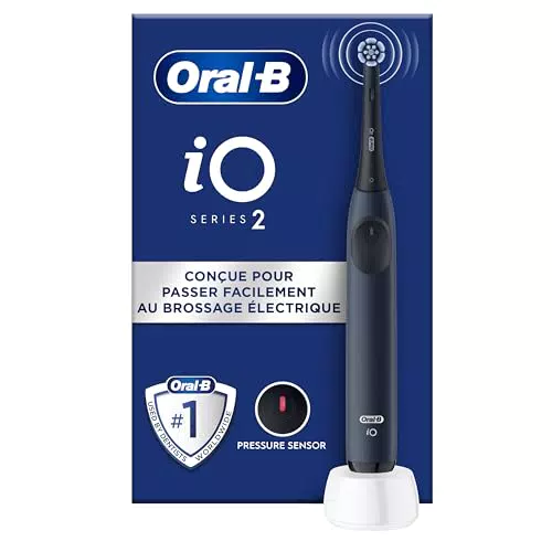 Oral-B iO 2 Brosse à dents électrique adulte, 3 modes, douce pour les gencives