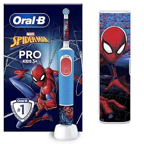 Oral-B Pro Kids Brosse à Dents Électrique Enfant, Spider-Man Marvel