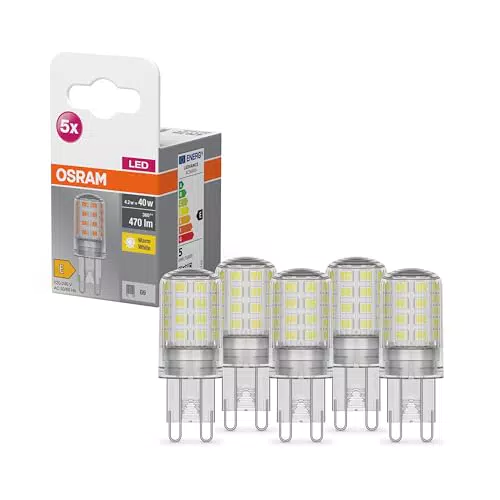 OSRAM Ampoule LED Star PIN G9 470 lumens, remplacement ampoules 40W, non dimmable