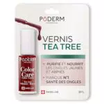 PODERM - BASE COAT Protecteur - Enrichie en TEA TREE - Assure une longue tenue des couleurs - Prévention & Traitement des Ongles Jaunes/Abîmés - Ingrédients Naturel & Vegan - Swiss Lab