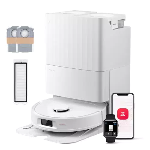 Roborock QV 35S Robot Aspirateur avec Aspiration 10 000 Pa et Navigation LiDAR