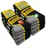 SOXCO Chaussettes de Travail pour Homme - Lot de Chaussettes Confortables