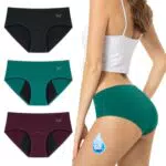 TANSTC Culotte Menstruelle Absorbante Lavable 4 Couches Protection Menstruelle